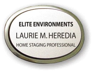 (image for) Elite Environments Executive Silver Oval Badge