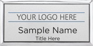 (image for) Custom Logo Silver Executive Badge