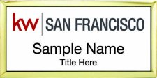 (image for) Keller Williams San Francisco Gold Executive Badge White Insert