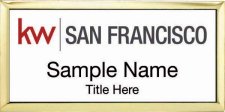 (image for) Keller Williams San Francisco Gold Executive Badge White Insert
