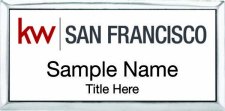 (image for) Keller Williams San Francisco Silver Executive Badge White Insert