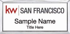 (image for) Keller Williams San Francisco Silver Executive Badge White Insert