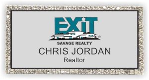 (image for) Exit Realty Silver Bling Badge
