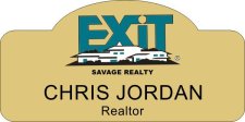(image for) Exit Realty Gold Shaped Badge