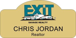 (image for) Exit Realty Gold Shaped Badge