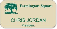 (image for) Farmington Square Cream Badge