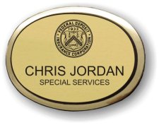 (image for) FDIC Executive Gold Oval Badge