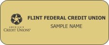 (image for) Flint Federal Credit Union Standard Gold Badge