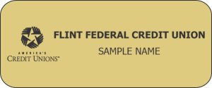 (image for) Flint Federal Credit Union Standard Gold Badge