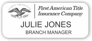 (image for) First American Title Insurance Co. White Badge