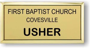 (image for) First Baptist Covesville Executive Usher Badge