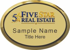 (image for) Five Star Real Estate - Executive Gold Oval Badge