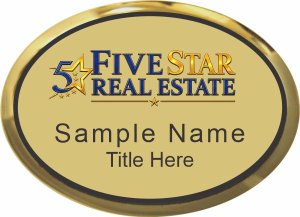 (image for) Five Star Real Estate - Executive Gold Oval Badge