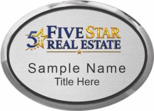 (image for) Five Star Real Estate - Executive Silver Oval Badge