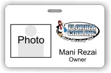 (image for) Florida Cooling & Heating Inc White Photo ID Badge