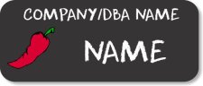 (image for) #FS3 Foodservice Full Color Black Name Badge