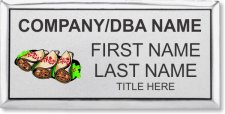 (image for) #FS2 Foodservice Executive Silver Name Badge