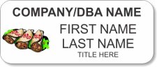 (image for) #FS2 Foodservice Full Color White Name Badge