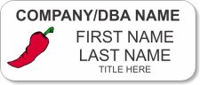 (image for) #FS3 Foodservice Full Color White Name Badge