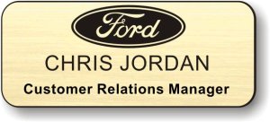 (image for) Ford Dealerships Gold Badge (Logo on top)