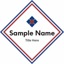 (image for) Fredericksburg Regional Chamber of Commerce Shaped White Badge