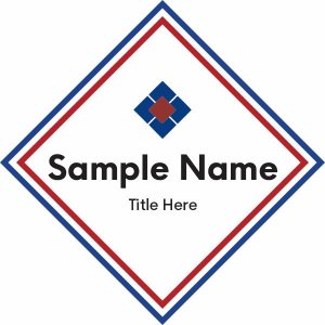 (image for) Fredericksburg Regional Chamber of Commerce Shaped White Badge