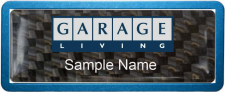 (image for) Garage Living Prestige Blue Anodized Carbon Badge