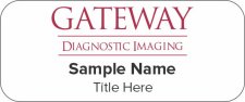 (image for) Gateway Diagnostic Imaging Standard White Badge