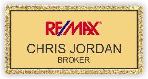 (image for) Remax Style C Gold Bling Badge