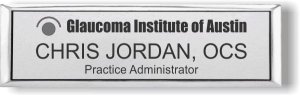 (image for) Glaucoma Institute of Austin Silver Small Executive Badge