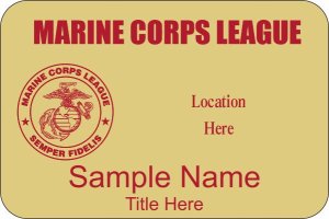 (image for) Marine Corps League Gold Badge - Version 2