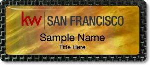 (image for) Keller Williams San Francisco Gold Mother of Pearl Carbon Badge