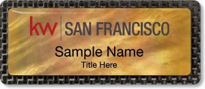 (image for) Keller Williams San Francisco Gold Mother of Pearl Carbon Badge