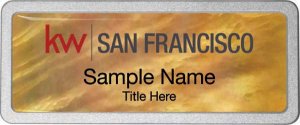 (image for) Keller Williams San Francisco Gold Mother of Pearl Pebbled badge