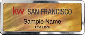 (image for) Keller Williams San Francisco Gold Mother of Pearl Polished badge