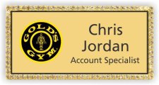 (image for) Gold's Gym Gold Bling Badge
