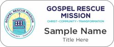 (image for) Gospel Rescue Mission Standard White Badge