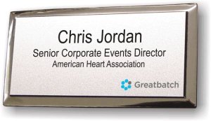 (image for) Greatbatch Small Logo Executive Silver Badge