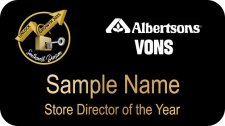 (image for) Unlock Growth Albertsons Vons Black Name Badge