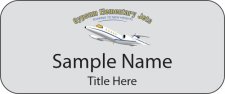 (image for) Gypsum Elementary - Eagle County School District Standard Silver Name Badge