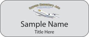 (image for) Gypsum Elementary - Eagle County School District Standard Silver Name Badge