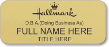 (image for) Hallmark Gold Regular Name Badge