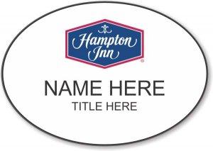 (image for) Hampton Inn Logo A Oval White Badge