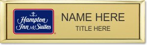 (image for) Hampton Inn & Suites Logo B Small Executive Gold Badge