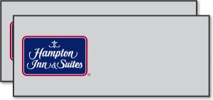 (image for) Hampton Inn and Suites Logo B 25 Pack of Silver Logo Only Badges