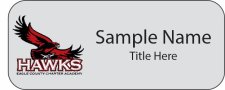(image for) Eagle County Charter Academy - Eagle County School District Standard Silver Name Badge