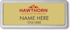 (image for) Hawthorn Suites By Wyndam Gold Pebbled Frame Prestige Badge