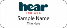 (image for) Hear Indiana Standard White badge