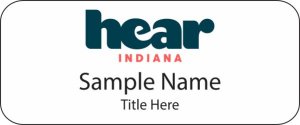 (image for) Hear Indiana Standard White badge