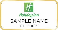 (image for) Holiday Inn Large Gold SFBF Executive Badge with White Insert